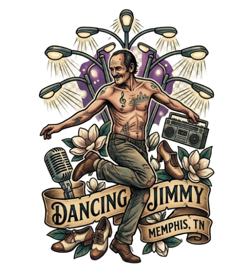 Dancing Jimmy under Streetlights Artwork