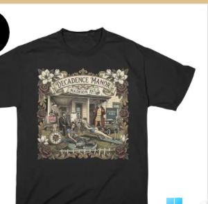 Decadence Manor Memphis Lost Midtown Tee Artwork